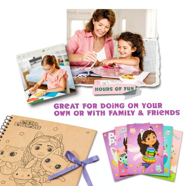 Gabby's Dollhouse Scrapbook Kit Kids Craft Supplies Creative-3