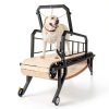 Albott Dog Treadmill Manual Wood Black Exercise Fitness-0