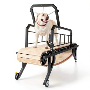 Albott Dog Treadmill Manual Wood Black Exercise Fitness-0