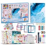 JITEYOU Alphabet Magnetic Scrapbooking Kit Kids Craft Box-0