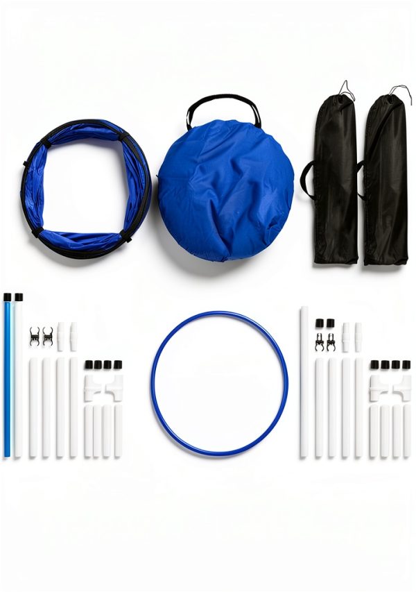 Hoffco Dog Agility Tunnel Backyard Training Equipment-5