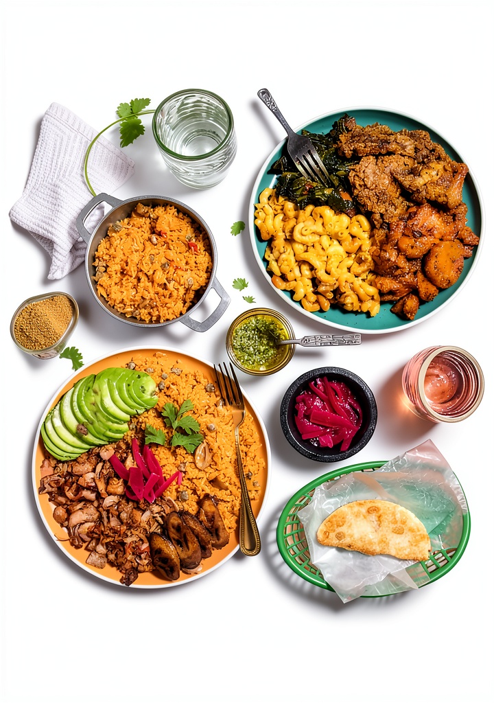 Caribbean vegan cookbook Kindle edition cover with vibrant food photography