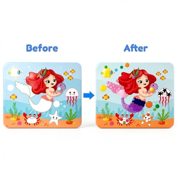 ZMLM Dot Art Craft Kit Mess Free Stickers Girls Activity-4