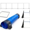 Houseables Dog Agility Set Adjustable Jumps Tunnel Training-1