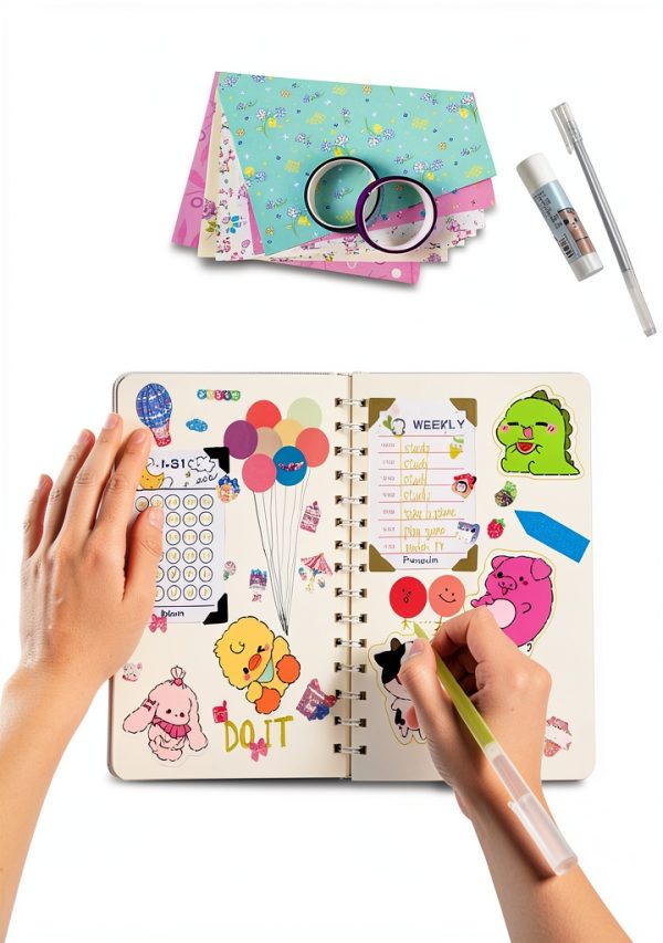 Suziko DIY Journal Set for Girls Scrapbooking Kit Supplies-5