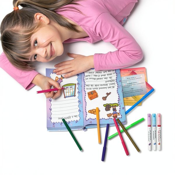 YiYeah DIY Storybook Art Kit Kids Craft Set Multicolor-6