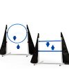 Houseables Dog Agility Set Adjustable Jumps Tunnel Training-3