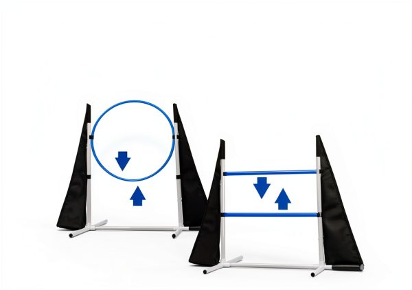Houseables Dog Agility Set Adjustable Jumps Tunnel Training-3