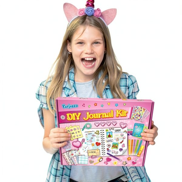 PATIFEED DIY Journal Kit Pink Scrapbooking Craft for Girls-1