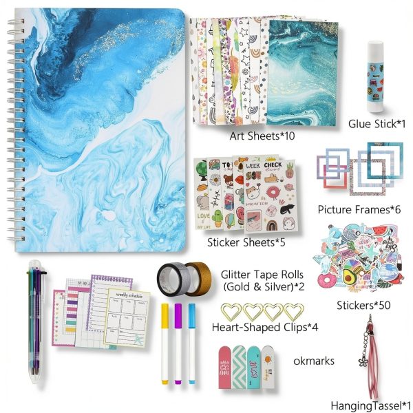 JITEYOU Alphabet Magnetic Scrapbooking Kit Kids Craft Box-1