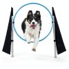 Houseables Dog Agility Set Adjustable Jumps Tunnel Training-2