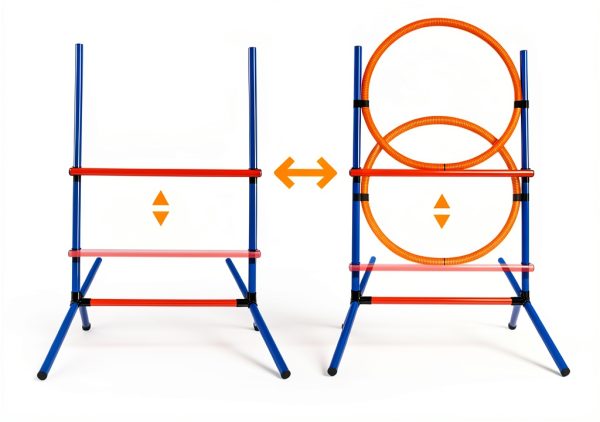 Melktemn Dog Agility Course Set Backyard Training Equipment-6