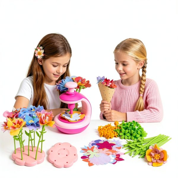 Generic DIY Flower Craft Kit Kids Floral STEM Activity-3