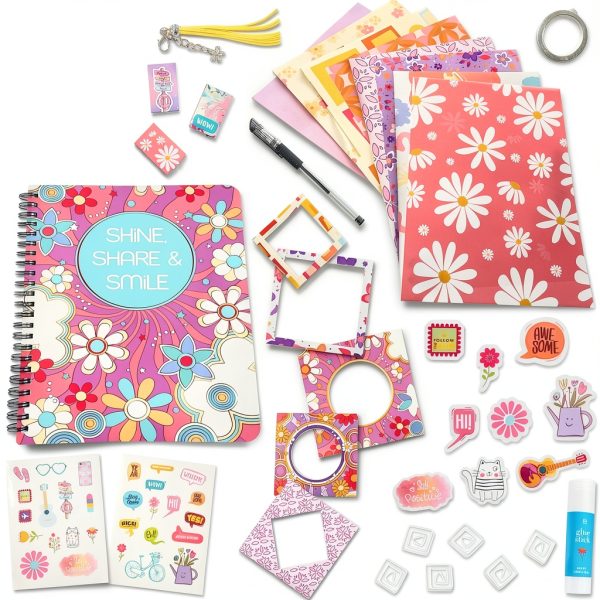 JOiFULi DIY Journal Set Kids Scrapbooking Craft Kit-2