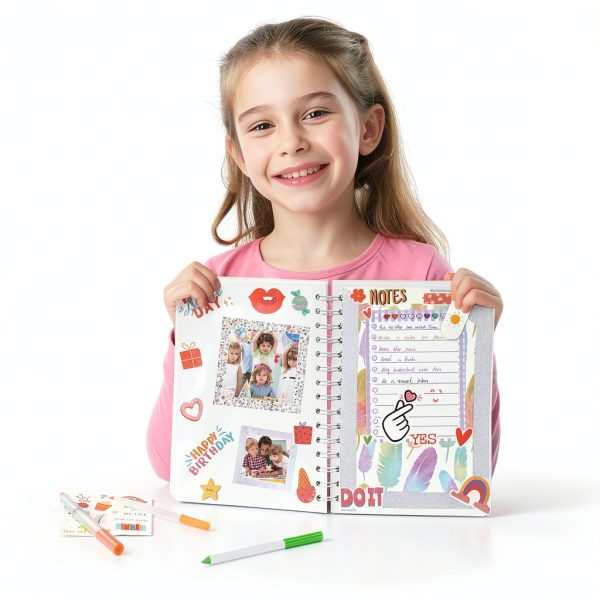 Numgic DIY Journal Set for Girls Arts Craft Kit Blue SH008-2