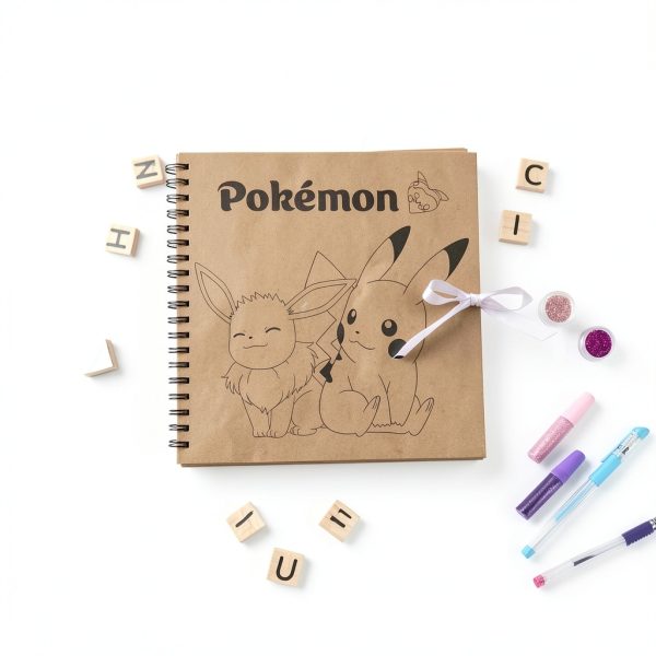 Pokemon Scrapbook Set Arts Crafts Kit for Kids-4