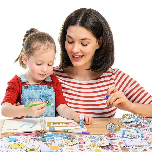 JITEYOU Alphabet Magnetic Scrapbooking Kit Kids Craft Box-4