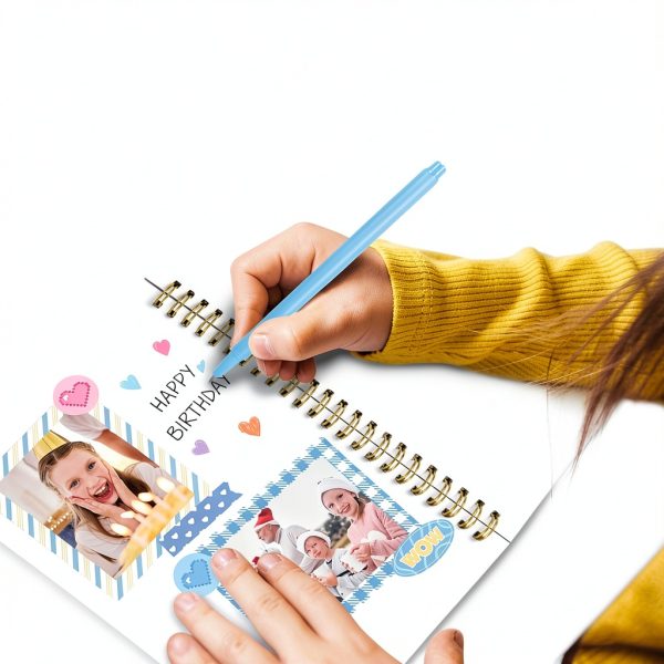 Nollh DIY Journal Kit Colored Paper Creative Scrapbooking-2