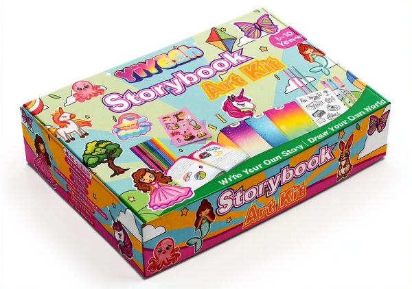 YiYeah DIY Storybook Art Kit Kids Craft Set Multicolor-0