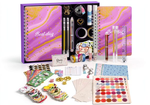 Suziko DIY Journal Set for Girls Scrapbooking Kit Supplies-0