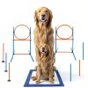 Melktemn Dog Agility Course Set Backyard Training Equipment-3
