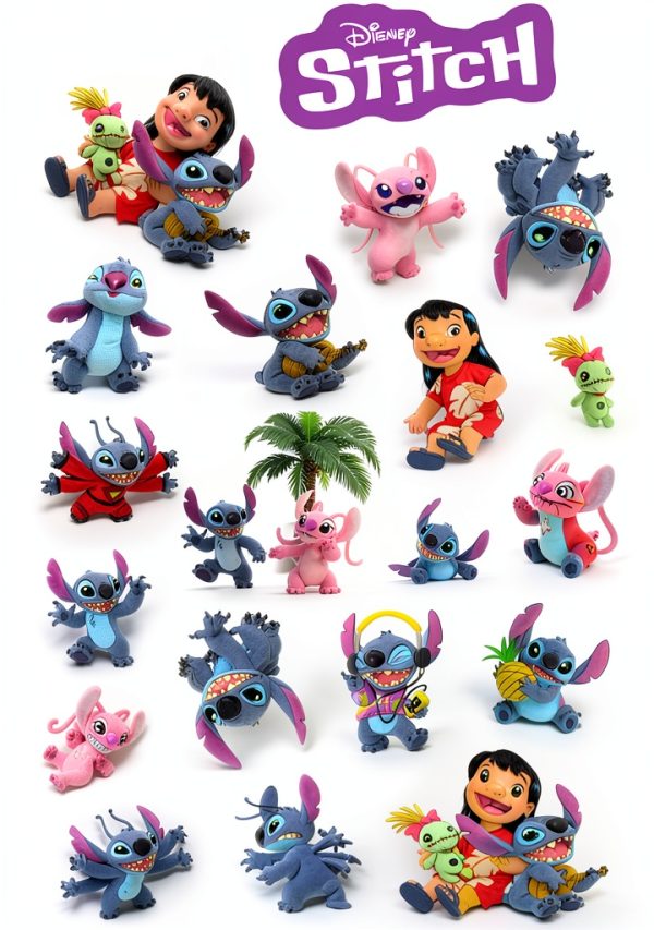 Disney Magic Ink Coloring Books Stitch Moana Bluey Kids-4