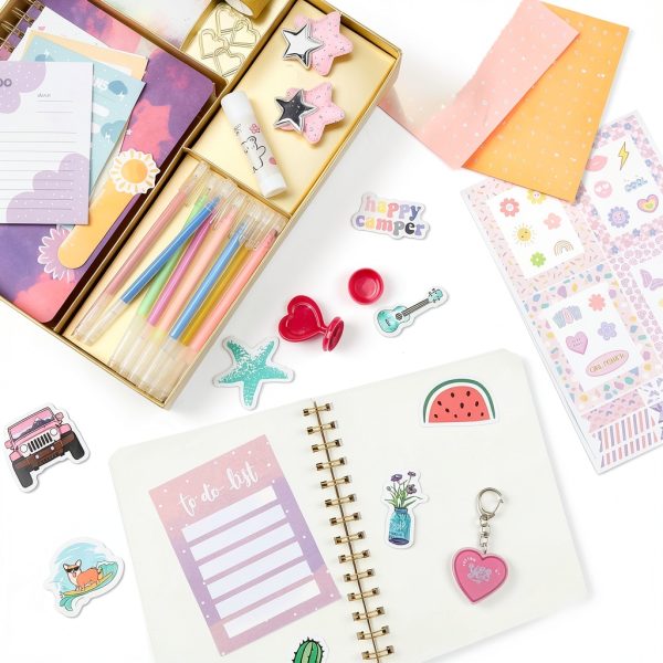 Huastyle DIY Journal Kit for Girls Acid-Free Paper Craft Set-6