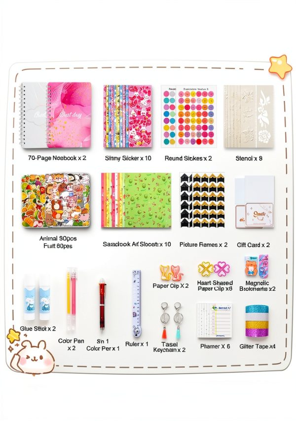 Suziko DIY Journal Kit Unicorn Theme Art Craft for Girls-2