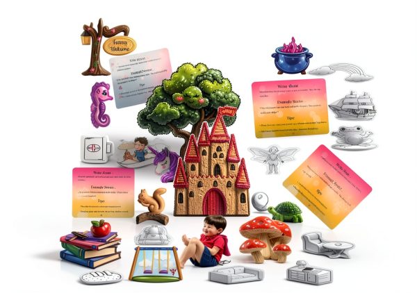 YiYeah DIY Storybook Art Kit Kids Craft Set Multicolor-4