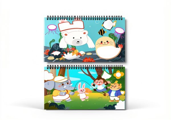 FIDRTH Scrapbooking Kit Animals Stickers Kids Craft Activity-1