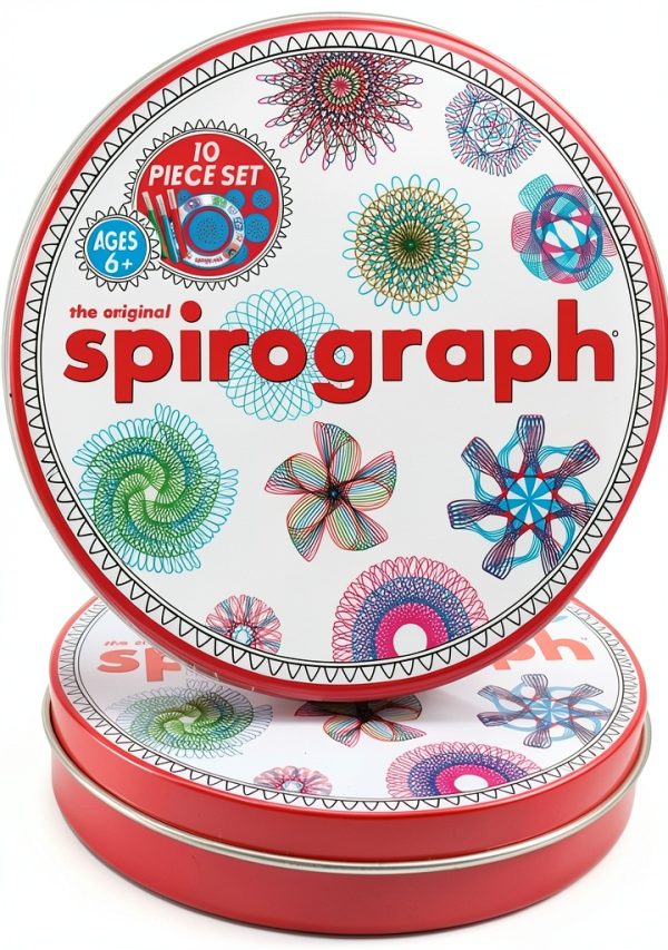Spirograph Mini Tin STEM Art Kit for Kids Creative Design-0