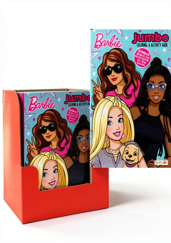 Barbie Coloring Book 64 Pages Giant Activity Kids Fun-0