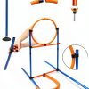 Melktemn Dog Agility Course Set Backyard Training Equipment-7
