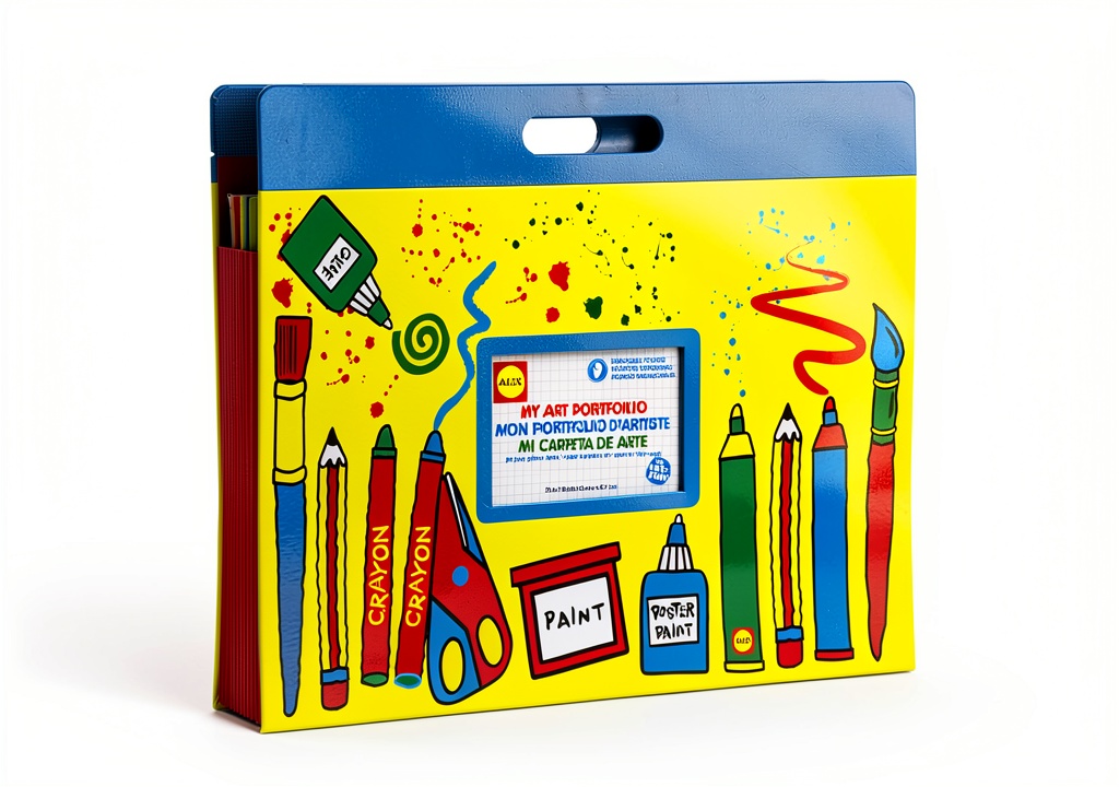 ALEX Toys Kids Scrapbooking Kit open on a table with art supplies