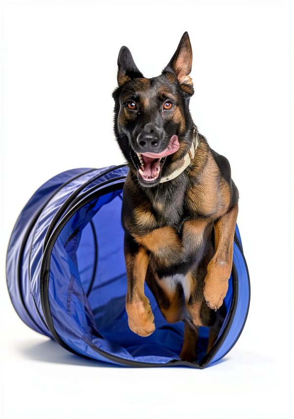 Hoffco Dog Agility Tunnel Backyard Training Equipment-7
