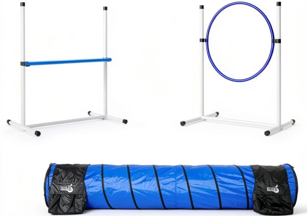 Hoffco Dog Agility Tunnel Backyard Training Equipment-0