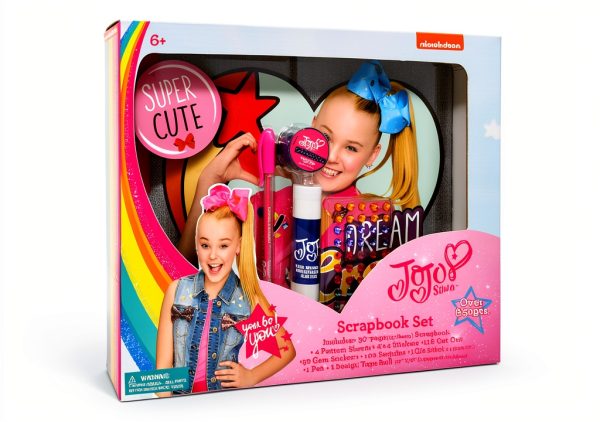 JoJo Siwa Scrapbook Kit Pink Colorful 650 Pieces Kids-6