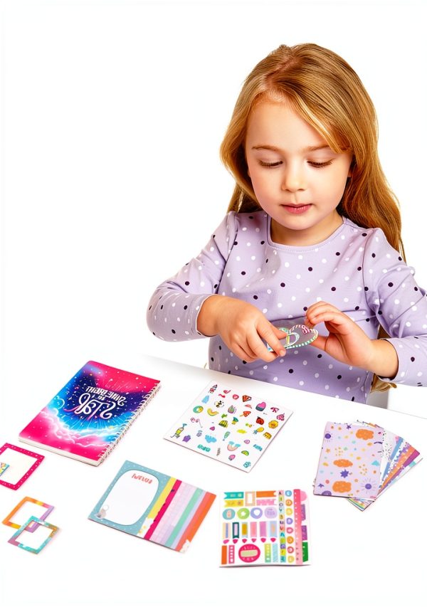Anpro DIY Journal Kit for Girls Creative Scrapbooking Set-3