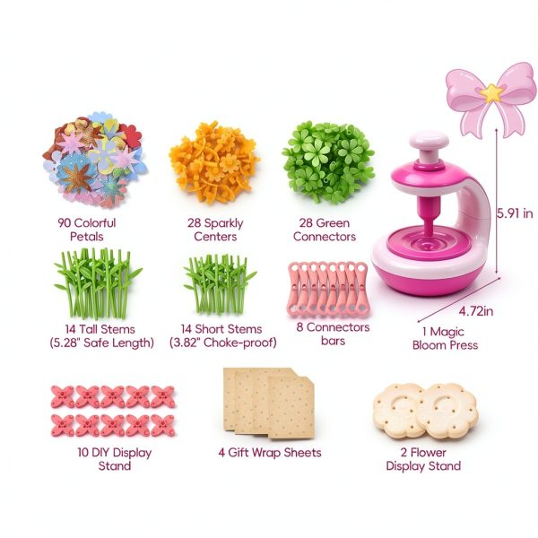 Generic DIY Flower Craft Kit Kids Floral STEM Activity-2