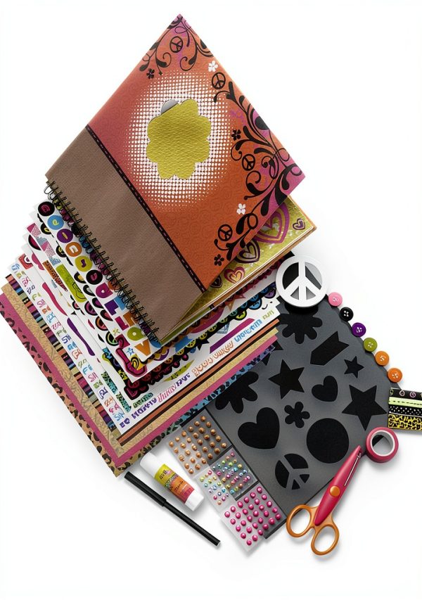 ALEX DIY Groovy Scrapbook Kit Kids Craft Paper Supplies-3