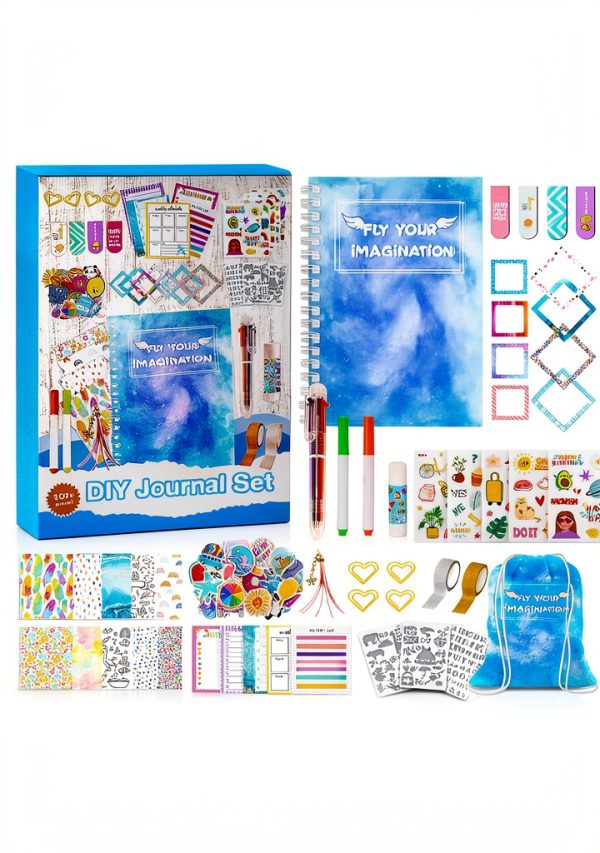 Numgic DIY Journal Set for Girls Arts Craft Kit Blue SH008-0