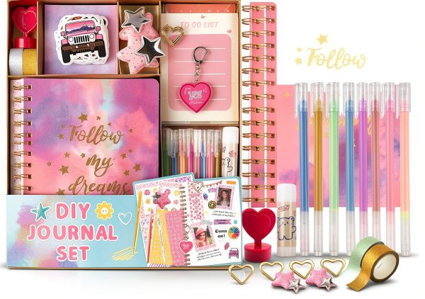 Huastyle DIY Journal Kit for Girls Acid-Free Paper Craft Set-0