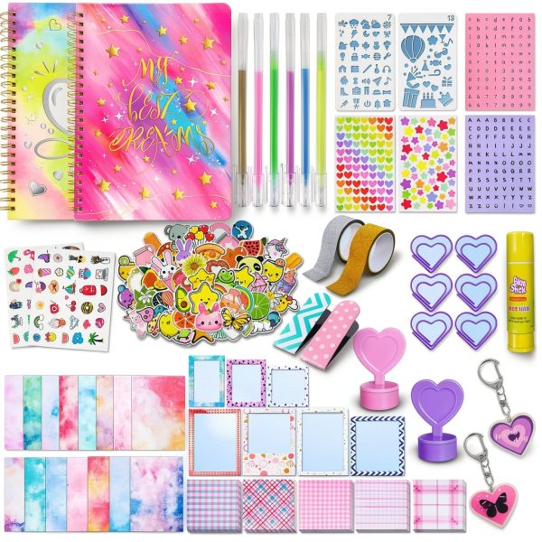 PATIFEED Kids Scrapbooking Journal Set 2-Pack Paper Craft-4