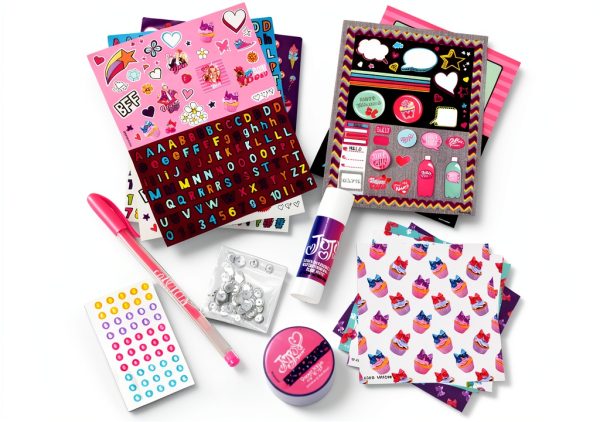 JoJo Siwa Scrapbook Kit Pink Colorful 650 Pieces Kids-3