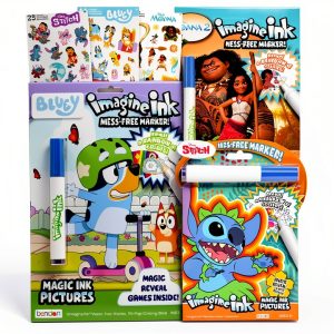 Disney Magic Ink Coloring Books Stitch Moana Bluey Kids-0