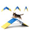Koretech Dog Agility A-Frame Adjustable Foldable Wood Ramp-1