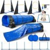 Jopavo Dog Agility Training Equipment Set Adjustable Hurdles-0