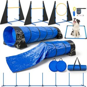 Jopavo Dog Agility Training Equipment Set Adjustable Hurdles-0