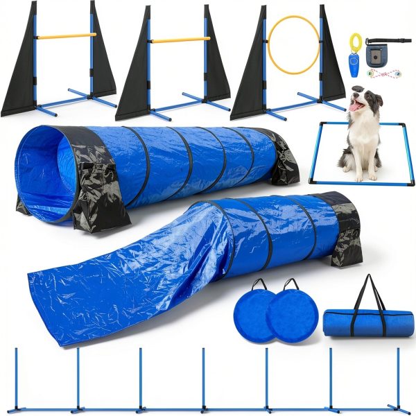 Jopavo Dog Agility Training Equipment Set Adjustable Hurdles-0