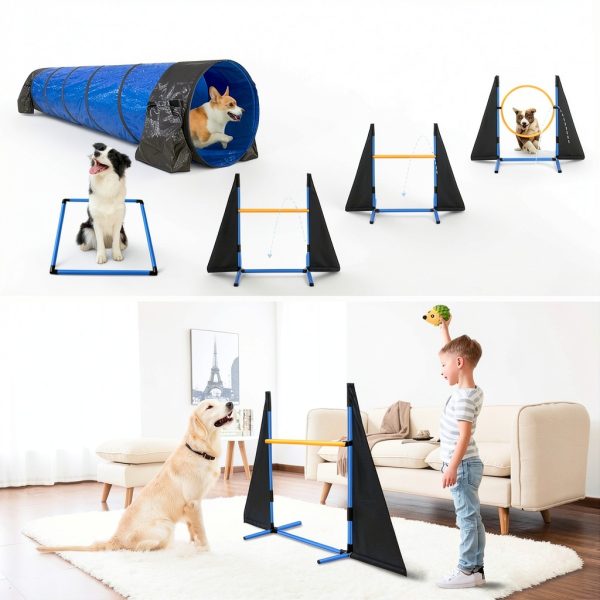 Jopavo Dog Agility Training Equipment Set Adjustable Hurdles-3